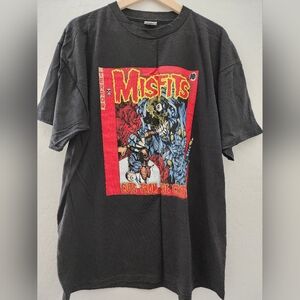 Vintage 2001 Misfits Graphic T-Shirt, Cotton, XL
